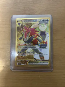 Pokemon TCG Journey Together N's Zoroark EX Card 189/159 Gold - Image 1
