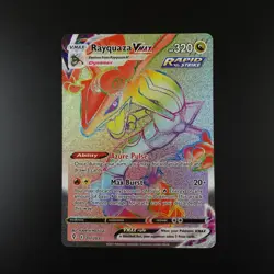 Rayquaza Vmax 217/203 Pokemon Evolving Skies Rainbow Rare Holo Full Art Card - Image 1