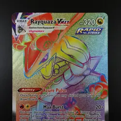 Rayquaza Vmax 217/203 Pokemon Evolving Skies Rainbow Rare Holo Full Art Card - Image 2