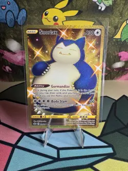 Pokemon Card Snorlax 224/198 Chilling Reign Gold Secret Rare - Image 1
