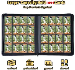 1000+ Pockets Card Binder, Trading Card Binder 16 Pocket, PU Cover with Costu... - Image 2