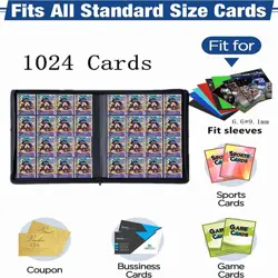 1000+ Pockets Card Binder, Trading Card Binder 16 Pocket, PU Cover with Costu... - Image 4