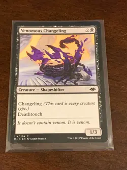 Magic the Gathering Modern Horizons Venomous Changeling - Image 1