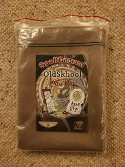 Spellground 2 Player playmat Tan OldSkhool V7 Fabric MTG Yu-Gi-Oh TCG - Image 1