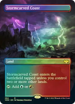 Stormcarved Coast - Borderless (Foil) (VOW) Innistrad: Crimson Vow - NM - Image 1