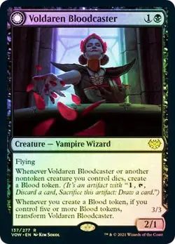 Voldaren Bloodcaster Bloodbat Summoner (Foil) (VOW) Innistrad: Crimson Vow - Image 1