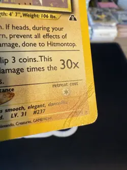 Pokemon TCG: Hitmontop (3/75), Neo Discovery, Rare Holo, Unlimited, DMG - Image 2