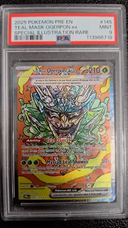 PSA 10 - Pokemon (2025) EN Prismatic Evolutions SIR - Teal Mask Ogerpon ex #145 - Image 1
