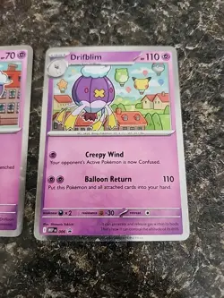 Pokemon Mega Evolutions Black Star Promo Drifloon MEP 005 Drifblim MEP 006 - Image 3