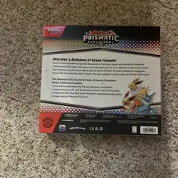 Pokemon Prismatic Evolutions Factory Sealed 3 Booster Pack Poster Collection Box - Image 2