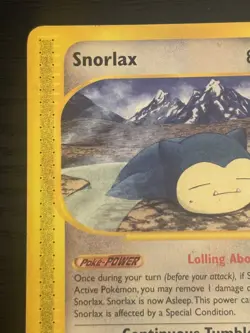 2003 Pokemon TCG Snorlax 100/144 Non-Holo Skyridge LP - Image 2