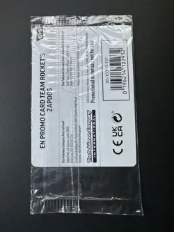 Pokemon TCG Team Rocket’s Zapdos 70/182 GameStop Stamped Promo Sealed - Image 2