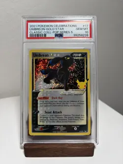 Umbreon Gold Star #17 Pokemon Celebrations PSA 10 - Image 1