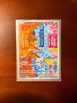 Pokemon TCG Deerling 165/162 Temporal Forces - Holo, Illustration Rare, Full Art - Image 1