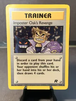 Pokemon TCG Team Rocket Imposter Oak's Revenge #76/82 2000 Gengar NM Team Rocket - Image 1
