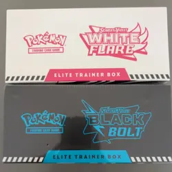 Pokemon White Flare and Black Bolt (small tear) Elite Trainer Box SEALED ETBs - Image 3