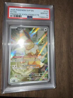 Pokemon TCG Eevee 173 Holo Promo Prismatic Evolutions PSA 10 Gem Mint 2025 - Image 4