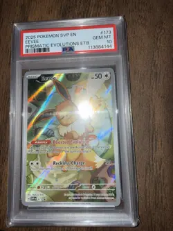 Pokemon TCG Eevee 173 Holo Promo Prismatic Evolutions PSA 10 Gem Mint 2025 - Image 5