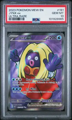 2023 POKEMON MEW EN-151 ULTRA RARE #191 JYNX EX PSA 10 - Image 1