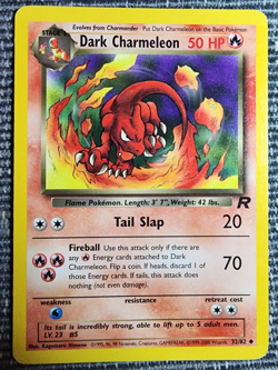2000 Pokemon Team Rocket Unlimited Dark Charmeleon 32/82 LP - Image 1