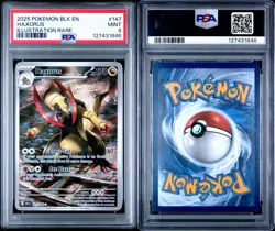2025 Pokemon BLK EN #147/086 Haxorus Special Illustration Rare PSA 9 MINT - Image 3