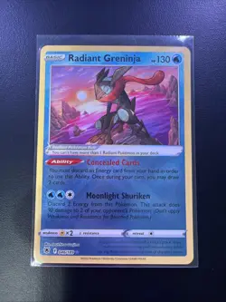 Radiant Greninja Holo 46/189 Pokemon SWSH: Astral Radiance NM - Image 1