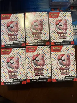 Pokemon Scarlet and Violet 151 Booster Bundle Lot of 6 - Image 1