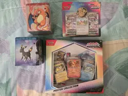 Sealed NIB Pokemon Collection Lot Tins Lost Origin / Blister Poster Prismatic - Image 1