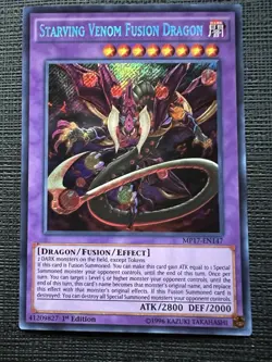 Yu-Gi-Oh TCG Starving Venom Fusion Dragon MP17-EN147 1st Edition NM - Image 1