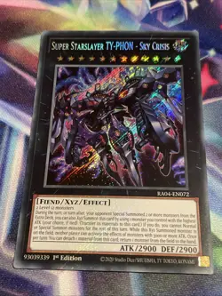 Yu-Gi-Oh! TCG Super Starslayer TY-PHON - Sky Crisis RA04-EN072 Secret Rare NM/M - Image 1