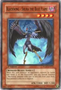 Blackwing - Shura the Blue Flame - RGBT-EN011 - Common - 1st Edition x1 Lightly - Image 1