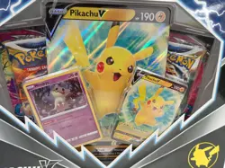 Pokemon TCG Pikachu VBox Set Factory Sealed Collectible Trading Cards #Live - Image 2