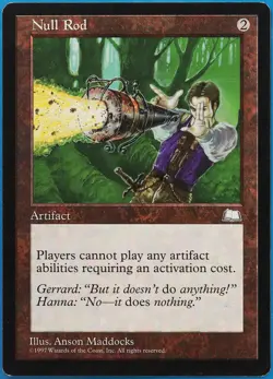 Null Rod Weatherlight PLD (Rare Reserved List MTG Magic Card) (508952) ABUGames - Image 1