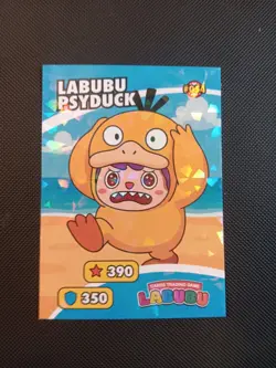 Labubu Psyduck Pokemon Labubu Cards Trading Game Card Peru US Seller MINT - Image 1