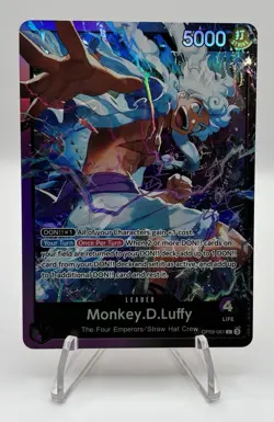 One Piece CCG Monkey.D.Luffy Leader Card OP09-061 Emperors in the New World MINT - Image 1