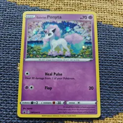 Pokemon Card Galarian Ponyta SWSH013 Black Star Promo Holo Near Mint - Image 1