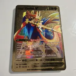 ZacianV Gold Metal Pokemon Card Fan Art! - Image 1