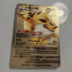 Jolteon GX Gold Metal Pokemon Card Fan Art! - Image 1