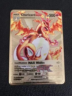 Charizard DX HP500 Gold Metal Pokemon Card Fan Art! - Image 2