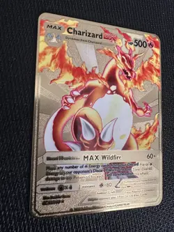 Charizard DX HP500 Gold Metal Pokemon Card Fan Art! - Image 3