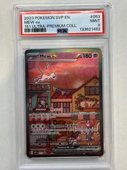 PSA 9 Mew ex 053 151 Ultra-Premium Coll - Promo Pokemon TCG Card - Image 1