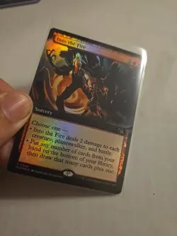 MTG Into the Fire - Extended Art NM-Mint March of the Machine Foil - Image 1