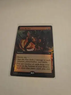 MTG Into the Fire - Extended Art NM-Mint March of the Machine Foil - Image 2