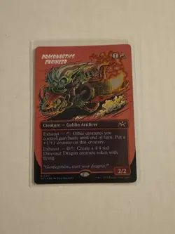 Draconautics Engineer (Borderless Foil) Rare MTG Aetherdrift NM - Image 1