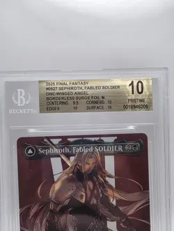 2025 Final Fantasy #527 Sephiroth Borderless Surge Foil M SP BGS 10 PRISTINE - Image 3