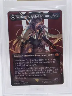 2025 Final Fantasy #527 Sephiroth Borderless Surge Foil M SP BGS 10 PRISTINE - Image 4