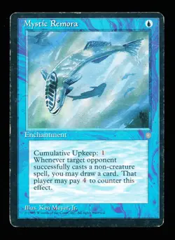 * * 1x Mystic Remora x1 * * Ice Age MTG MP-HP Moderate to Heavy Play - Image 1
