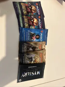 Lot Of 6 Magic The Gathering Booster Packs, Mystery Booster, Amonkhet,unfinity, - Image 1