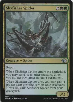 Skyfisher Spider - FOIL - U The Brothers' War 221 - MTG - Image 1