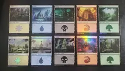 (10) NM FOIL Basic Land Set Murders at Karlov Manor #277 - 286 MKM - Image 1